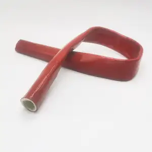 Silicone rubber coated fiberglass SS Wire Braided Flexible Hose Pipes high temperature resistant insulator heat protector sleeve