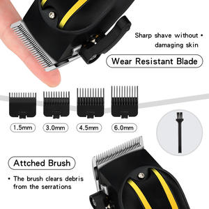 Cortadora de pelo eléctrica profesional para uso doméstico para <span class=keywords><strong>Amazon</strong></span> Nueva <span class=keywords><strong>afeitadora</strong></span> Acero inoxidable Cerámica Afeitado de coche RV Lavable - Product Image 4