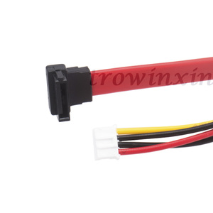 มินิขนาดเล็ก4Pin PH2.0 + SATA ถึง22(15 + 7) ขาฮาร์ดดิสก์ SATA ข้อมูลแหล่งจ่ายไฟสายเคเบิล L <span class=keywords><strong>ประเภท</strong></span>90องศา - Product Image 5