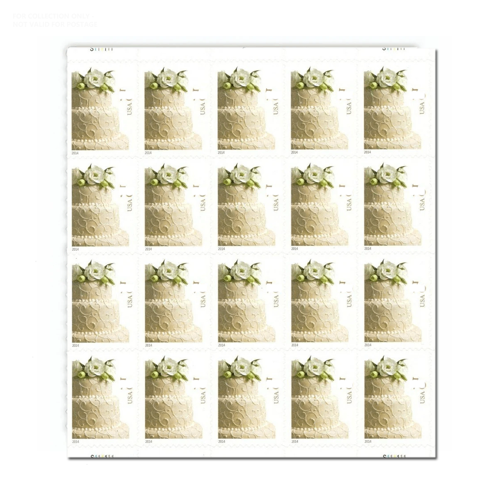 Pastel de boda blanco Y182 2014 (100 piezas)