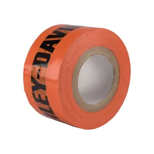 Print Safety Danger Caution Signal Plastic White Red Coloured Pe Barrier Warning Tape