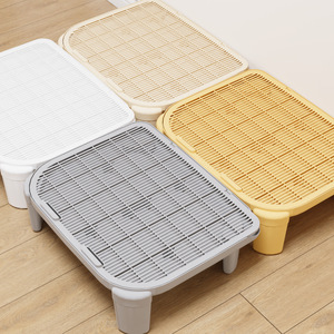 Tapis <span class=keywords><strong>anti</strong></span>-éclaboussures double couche carré en plastique pour litière de chat, durable, grande capacité 20L, facile à nettoyer - Product Image 3