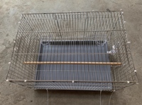 Cage à oiseaux extra-large en acier inoxydable pour perroquets, perruches, calops - Conception anti-évasion, facile à nettoyer, cage de reproduction