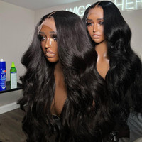 13x4 vente en gros sans colle Full hd dentelle avant perruque vierge cheveux indiens perruques brut cuticule aligné vierge vietnamien perruques de cheveux humains