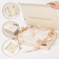 Boîte rigide personnalisée avec fermeture magnétique de qualité supérieure pour cadeaux de mariage, fête prénuptiale, demande en mariage pour demoiselle d'honneur, emballage de robe de mariée