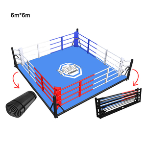 Ring de Boxeo Plegable ONEMAX de 4x4m, Montaje Rápido en 1 Minuto, Portátil y Listo para Competencia, para Gimnasio/Hogar, Compatible con Logotipo Personalizado - Product Image 2