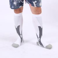 Chaussettes de compression sportives personnalisées pour hommes et femmes, chaussettes de compression 15-20 mmHg