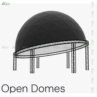 Dôme de projection - Solution de branding extérieur avec tissu PVC imperméable et résistant à la neige, logo personnalisé