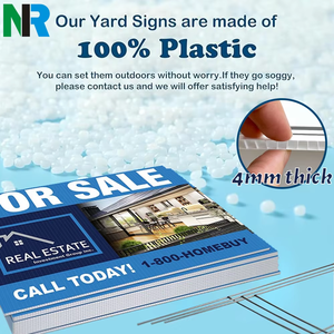 Custom Full-Color Double-Sided Printed 4mm PP Keep off Grass Yard Sign Corrugated <b>Plastic</b> <b>Sheets</b> Outdoor Billboard Signs - Product Image 2
