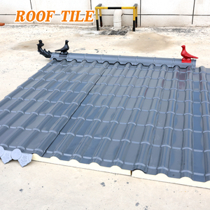 Panneau de toiture <span class=keywords><strong>sandwich</strong></span> en PU ignifuge et imperméable, plaque de toiture <span class=keywords><strong>sandwich</strong></span> pour la construction de maisons, tôle métallique - Product Image 6