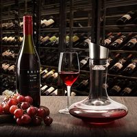 Carafe à vin soufflée à la main, grande carafe à vin, carafe à vin rouge élégante, cadeau de bouteille de carafe à vin et accessoires de vin