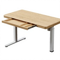 Bureau debout GLK K3003, bureau de bureau réglable en hauteur avec porte-tablette et porte-gobelets