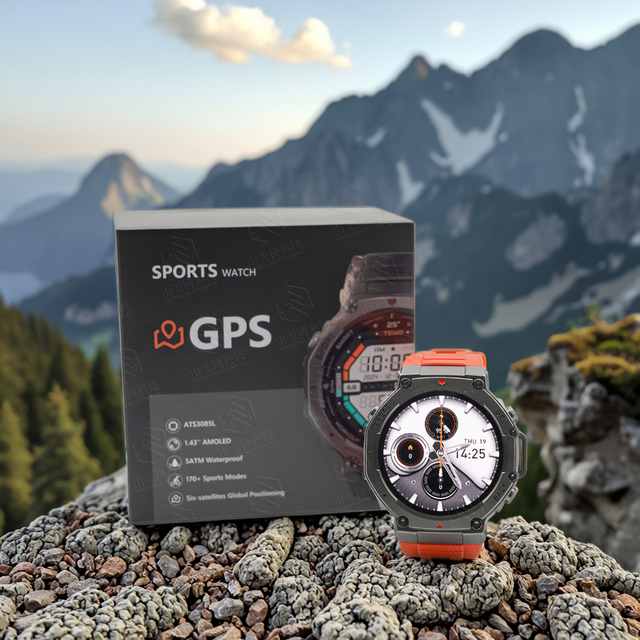 2025 GPS Outdoor Sport Smart Watch Heart Rate Blood Oxygen BT Call 1.43inch AMOLED Screen 5ATM Waterproof Reloj Smartwatch DM58