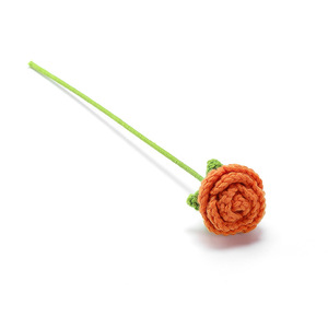 ช่อกุหลาบถักไหมพรมถักช่อกุหลาบเทียมของขวัญวันวาเลนไทน์ - Product Image 4