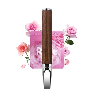 Bâtonnet diffuseur d'huile essentielle de rose en bois de santal et acier inoxydable avec débit d'air réglable, pour soulager l'anxiété, cadeau, vente en gros - Product Image 1