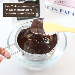 Monete di Cioccolato Bianco e Fondente all'Ingrosso 1kg, Materiale per Pasticceria Fai-da-Te COCOSEGA, Durata 18 Mesi - Product Image 6