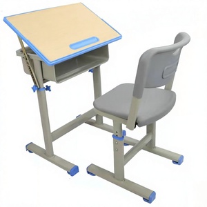Modern Minimalist PVC School Art <strong>Desk</strong> Drawing <strong>Table</strong> for Primary Secondary Students; Tiltable Height Adjustable Sketching <strong>Desk</strong> - Product Image 1