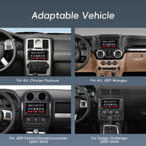 Hikity cho Chrysler bạch kim Jeep Wrangler Yêu Nước chỉ huy Challenger 6.97 ''Android đài phát thanh xe hơi không dây Carplay/Android tự động - Product Image 4