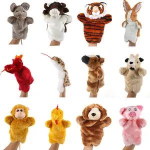 Tier handpuppe Katzen puppen Plüsch Hand puppe Frühe Bildung Lernspiel zeug Kinder Marionetten Puppen zum Erzählen von Geschichten