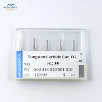 Huacera FG35 pièce à main haute vitesse fraise dentaire dentisterie mèches de routeur en carbure de tungstène prix compétitif pour polir les fraises dentaires