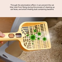 Scoop à litière intelligent rechargeable pour chats, avec double maille, écologique, pour ramassage des excréments et dépoussiérage