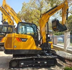 Nouvelle mini-excavatrice sur chenilles Liugong 906F de 6 tonnes, petite pelle hydraulique pour la construction agricole, les jardins et les routes municipales - Product Image 1