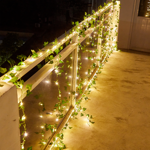 Luci solari per esterni <span class=keywords><strong>luces</strong></span> <span class=keywords><strong>navidenas</strong></span> christmassolar powered decorative garden light vine string lights - Product Image 5