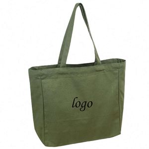 Sac de courses réutilisable en toile de coton, sac fourre-tout en toile de coton avec logo personnalisé – Offre Spéciale - Product Image 5