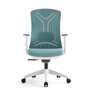 Tam file arkalıklı ofis koltuğu bel desteği ayarlanabilir ergonomik döner büro sandalyeleri toptan