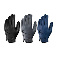 Guantes de Golf Personalizados OEM de la Mejor Calidad en Cuero Cabretta Negro, Guantes de Golf de Tela, Guantes de Golf de Cuero Cabretta Premium