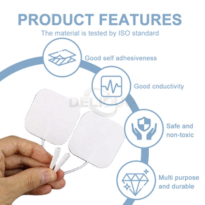 Alambres Autoadhesivos No Tejidos 5*5Cm Materiales de Gel Conductor Cuadrado para Electrodo de Pin Negativo Gel de Lámina Electroquirúrgica de Diez Unidades - Product Image 3