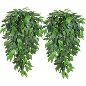 Artificielle Suspendue Saule Laisser Vigne Brindille Soie Pleureur Saule Feuille Italien Ruscus Verdure Maison Jardin Mariage Arc Jungle Décor - Product Image 1