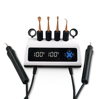 Cuchillo Eléctrico para Tallar Cera de Laboratorio Dental, Doble Punta y 7 Puntas de Cera para Tallar