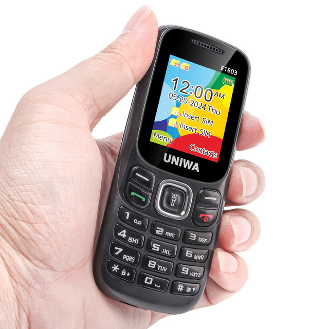 E1803C 1.77 Inch Screen Dual SIM Card T9 Keypad BL-5C 800mAh Battery Slim GSM Mini Whole Sale Cheap Mobile Phones