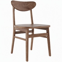 Chaise de salle à manger en bois de chêne massif nordique, design minimaliste moderne européen, durable, pour la salle à manger à domicile
