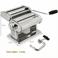 Machine à pâtes manuelle en acier inoxydable OEM, presse à pâtes avec réglage 7 vitesses, écologique, 2 mm et 6 mm