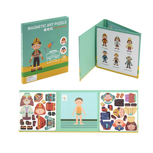 Livre magnétique personnalisé en usine, livre de puzzle magnétique, poupées à habiller, jouet livre magnétique pour enfants - Product Image 5