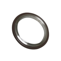 Joints toriques sous vide en acier inoxydable SUPER Q personnalisés, certifiés ISO9001, avec anneau central jaune pour joints de pompe hydraulique 40-260°C