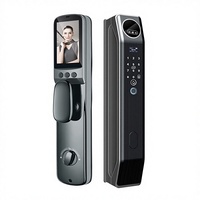 Cerradura Inteligente para Puerta Trudian Contact TD-F39HR con Reconocimiento Facial, Código, Wi-Fi, Aplicación Tuya, Cámara de 2MP, Tarjeta de Memoria, Nube, Recargable