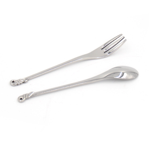 DFO03 Cubertería de Acero Inoxidable de Alta Calidad, Cuchara Creativa con Mango de Concha para Pastel, Miel y Postre, Cuchara para Café, Tenedor para Ostras - Product Image 4