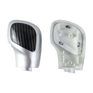 Volkswagen Car Gear <b>Knob</b> Carbon Fiber Inner Cover Silver Aluminum Alloy Ergonomic <b>Shift</b> <b>Knob</b> Decorative Cover - Product Image 2