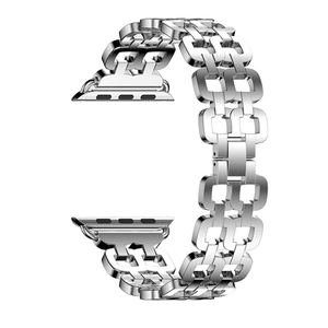 Correa de cadena más nueva para iWatch, correa de acero inoxidable de Metal dorado rosa para Apple Watch Series 4/3/2/1 hombres y mujeres - Product Image 5