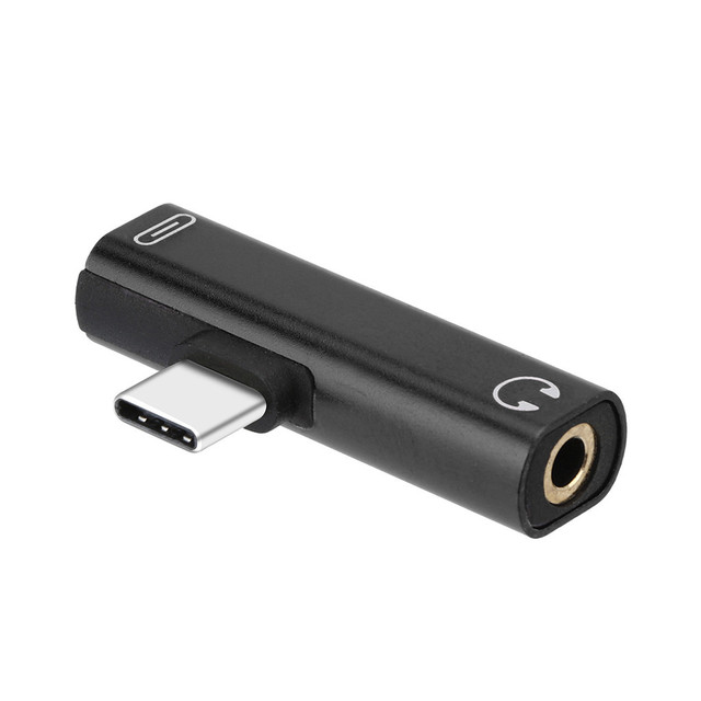 USB Plug Adapter Type c to 3.5mm Female Headphone Jack Adapter With Charging Port,USB C to Aux Audio Cable Cord