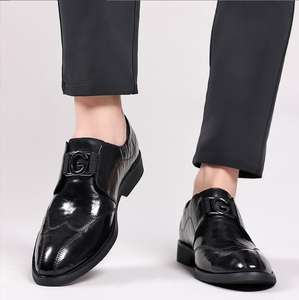 2025 New Genuine Leather <b>Waterproof</b> Business Commuting British Style Handmade Sheepskin Men's Formal Oxfords <b>Shoes</b> - Product Image 3