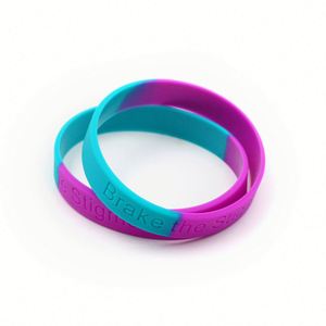 Pulseras de Silicona Personalizadas con Logotipo Grabado, Pulseras de Goma para Fiestas, Pulseras Deportivas - Product Image 1