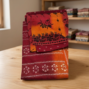 Fabriqué à la main Vintage Kantha coton couverture broderie florale couvre-lit réversible indien Boho inspiré maison décorative couverture - Product Image 2