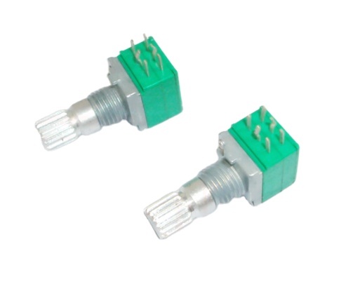 Smart Electronics RV097 09 Type 50K Dual Volume Potentiometer A50K/B50K 6-Pin Standard Tolerance