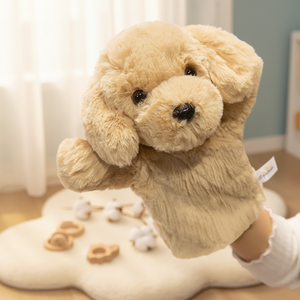 Marioneta <span class=keywords><strong>de</strong></span> <span class=keywords><strong>mano</strong></span> <span class=keywords><strong>de</strong></span> cachorro <span class=keywords><strong>de</strong></span> peluche para contar historias en el jardín <span class=keywords><strong>de</strong></span> infancia, juguete <span class=keywords><strong>de</strong></span> poliéster para padres e hijos - Product Image 6