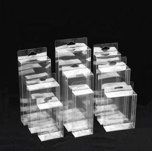 Boîte personnalisée en <span class=keywords><strong>vinyle</strong></span> PET Boîtes d'emballage en acétate cube carré en plastique PVC transparent avec logo - Product Image 5