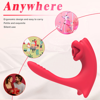 Vibrateur portable pour couples, stimulateur de langue, point G, silicone sûr pour le corps, télécommande, mains libres, rechargeable, OEM ODM, vente en gros